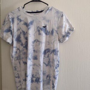 Hollister Men's Tie-dye Curved Hem Tee Size S Great Condition!